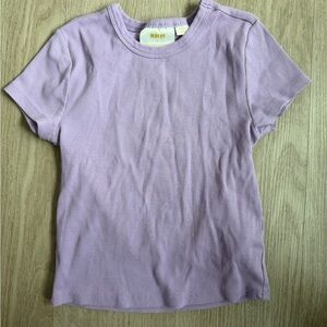 Anthropologie Lavender Ribbed Top